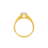 22K Gold Radiant Ring